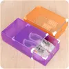 Bins Box Closet Organizer Transparent Plastic Stackable Shoe Boxes Case Storage Container Office Foldable Clear Drawer W0428