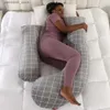 Annelik yastıkları H tipi bel destek Ventral uyku yastık çıkarılabilir kristal kadife hamile kadın yastık gebelik yastığı tam vücut yastığı q231128