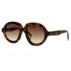 Sunglasses 2023 Retro Round Big Frame Women Street Colorful Classic Design Glasses