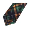 Neck Krawatten Design Plaid gewebter Hals Krawatte hochwertige Herrenmode formelle 7cm Krawatte für Männer Business Anzug Arbeit Krawatte mit Geschenkbox 231128