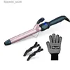 Curling Irons Ckeyin 25mm 32mm 38mm Professional Hair Curler Roller Electric Ceramic Curling Iron Wand LCD Display Big Curl Hair Styling Tools Q231128