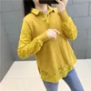 Frauen Pullover Zwei Stück Pullover Weste Frühling Herbst Koreanische Gestrickte Mode Langarm Spitze Bodenbildung Shirt Top S-4XL