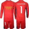 Club Team Men Youth Soccer målvakt Thibaut Courtois Jerseys Set 23-24 Långärmning Iker Casillas Keylor Navas Kepa Arrizabalaga Lunin Football Shirt Kits Huangma