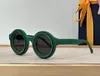 Lyxiga solglasögon för kvinnor män sommar 2501 designer anti-ultraviolet retro platta mode acetat rund ram catwalk cyberpunk stil uv400 skyddsglasögon slumpmässig låda