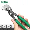 Tang laoa 7 "10" vattenpumpstång rak käke spår quickrelease roliga spanner universal skiftnyckel justerbar fogrörsskiftnyckel