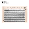 3 PCFalse Eyelashes 246 Bundles Maquillage professionnel Cils individuels Cluster Spikes Lash Wispy Premade Russian Natural Fluffy False Eyelashes Z0428