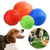 ألعاب Pet Dogs Toys غير القابلة للتدمير كرات لعبة مع ألعاب تفاعلية متطورة لجرو الكلب الكبير جرو كرة صلبة مطاطية