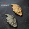 Teaware Creatività Statua di coccodrillo Ornamenti Yixing Argilla viola Tè Pet Scultura Tè Figurine Artigianato Cinese Set da tè fortunato Decorazione