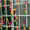 Decorative Flowers Wreaths Flower 4 Meter Heart Dots Paper Flag Party Bell Garland Decoration Banner Bunting For Birthday Dhwl2