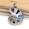 Подвесные ожерелья Kft 7 Chacra Crystal Srital Spiral Natural Healing Quartz Reiki Stone Pendants Ювелирные изделия для женщин мужчин