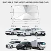 New Car Sunshade Interior Front Window Sun Shade Cover UV Protector Sun Blind Umbrella SUV Sedan Windshield Protection Accessories