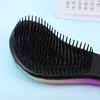 Brosse à cheveux colorée enfants et femmes brillant Anti-noeud TT peigne à cheveux réduire la perte de cheveux brosse démêlante peigne de Massage du cuir chevelu Peine 231128