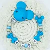 CLIPS CLIPS PACIFATOR# Nome personalizzato a mano gratuito Nome per bambini Catene per perle di silicone per perle teether Toys Dummy Holdy Holdy Chain Gift 230427
