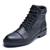 Boots Vryheid جودة الرجال أحذية أصلية من الجلد الخريف الشتاء أعلى الأحذية الأعمال التجارية غير الرسمية أحذية الكاحل البريطانية كبيرة الحجم 7.5-13 231128