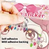 Tatoeages Gekleurde Tekening Stickers DIY Tijdelijke Tattoo Feest Strass Kinderen Schattig Kunst Zelfklevende Oogschaduw Stickers Gezicht Sieraden Vakantie Make UpL231128