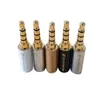 10 -stcs/lot 4 pole 3,5 mm plug mannelijke hoofdtelefoonaansluiting 3,5 mm audioconnector voor 4 mm kabeladapter