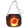 Вечерние сумки Art Backbasketball 3D Print Fashion Women Women Crossbody Bag Сумки роскошные сумочки на молнии