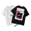 Summer Luxurys T-shirts pour hommes pour femmes Designers Vêtements T-shirts amples Tops Homme Casual Street graffiti Shirt Sweat-shirt à manches courtes T-shirts Offs Black White Tee