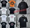 2023mens Classic T-shirt Coeur Mode Ch Haute Qualité Marque Lettre Sanskrit Croix Motif Pull T-shirts Designers Chromes Pull Tops Coton T-shirts kjh6