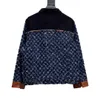 23ss Men Women Designers Jackets denim coat Embroidery flower Lapel Neck paris Streetwear yellow blue M-XL