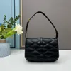 5a À la mode Le57 Sac à bandoulière matelassé Sac sous les bras pour femme Sac à rabat classique Boucle en métal Design rhombique Sac en cuir véritable Id