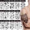 Tatouages Autocollants de dessin colorés Autocollant de tatouage imperméable animal coloré 3D WolfSnakeOwl Tatouage temporaire 2716 cm Plus Taille Femmes Hommes Body Art Bras Faux TatooL231