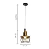 Lampes suspendues vent industriel américain rétro lampe suspendue en fer forgé lumières de salle à manger LED E27 luminaire d'éclairage