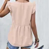Women's Blouses Womens Tank Tops Loose Fit Summer Ruffle 3 Quarter Sleeve Shirts Women Blouse With Sleeves Graphic Tee