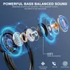 Bluetooth Headphone Sport, In Ear Headphone Wireless with 2 ENC Microphone, Bloototh 5.3 Bass Boosted Stereo Sound Earbuds with 48H USB C Charging Case, IP7 Waterproof