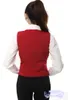 Vesten Goedkope Plus Size Rood Zwart Dames Vest Werkkleding Slanke Korte Veste Femme 2022 Nieuwe Lente Vest Kantoor Dame Mouwloze Jas