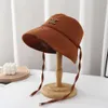 Tasarımcı şapkaları güneş şapkaları ev balıkçı şapkası ile büyük ağzına kadar güneş koruma güneşlik şapkası şapka seyahat şapka şapka ysza