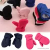 Mitaines pour enfants Années Mitaines d'hiver pour nourrissons en bas âge doublées de polaire Facile à enfiler Bébé Garçon Filles Gants chauds et épais Main extérieure R231128