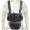 Jachtjassen CS Match Tactical Chest Vest Radio Harnas Voorzak Holle Molle Rig Tas Taille verstelbaar