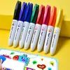 12pcsWatercolor Brush s 8Pcs 12pcs / lot Couleur Tableau Blanc Effaçable pour Enfants Peinture Non Toxique Facile À Effacer Marqueur Stylo Fournitures Scolaires P230427