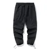 Pants 2022 Spring and Autumn Pants Men Japanese Tooling Harajuku Beam Feet Casual Big Sports Pants Ninth Pants Small Feet Trousers Men