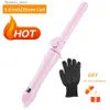 Curling Irons Long Barrel Curling Iron Instant Heat Ceramic Wand Curler 1 Inch Dual Voltage Crimping Curling Iron Best Hair Waver for Beachy Q231128