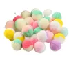 Pom Poms artisanaux bicolores hautement élastiques colorés, boules bouffantes de pompons pelucheux de Noël, petites boules de pompons pour les arts de bricolage, les projets d'artisanat, les décorations de maison de Noël