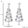 Висячие серьги Фестиваль Атмосфера Снежный стиль Рождественская елка Модные женские аксессуары европейского и американского года
