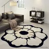 Carpets French Carpets for Living Room Round Irregular Rugs for Bedroom Female Art Cloakroom Carpet Non-slip Large Area Lounge Rug