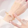 Bracelet en acier inoxydable or Rose Bracelet femme coeur pour toujours amour marque Bracelet à breloques pour femmes bijoux célèbres