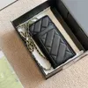 Män övre plånbok plånböcker för kvinnlig handväska designer mynt förföljer korthållare damer långa klipp mode klassisk rutig mobiltelefonpåse korthållare