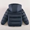 Jackets Winter Boys Cotton Down Jacket For Children Coats Plush Thicken Kids Warm Hooded Outwear Coat 2 3 4 5 Yrs Russia Boy