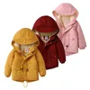 Down Coat Children Winter Fleece Outdoor Jackets voor jongens Hooded Warm Kids Boy Outerwear Windscheper Autumn Casual Baby Coats Kleding 231128