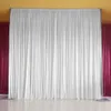 Andra evenemangsfestleveranser 6.5ft Silk White Backdrop Drapes Curtain Wedding Ceremony Party Home Window Decor 231127