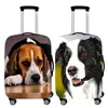Stuff Sacks Fashion Dog Pattern Bagage Cover Designer Thicken Protective Travel Accessories For 1832 Inch Trolley Case 231124
