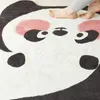 Mattor panda matta för vardagsrum modern söt tecknad barn golvmatta vatten absorberande bad plysch anti slip sovrum mattor