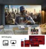 Projectoren WZATCO C6A 300 inch Android 9.0 WIFI 5G Full HD 1920*1080 P LED Projector Video projector Home Theater Cinema Smart Telefoon Beamer Q231128