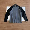 Herren-T-Shirts, Frühlingsmode, Paar-Stil, Langarm-T-Shirt, Kontrastfarbe, Patchwork, schicker Pullover, Jugend, lässig, locker, täglich, Basic-Oberteile