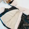 Jassen Mode Baby Meisje Jongen Warm Winter PU Leren Jas Kind Nepbont In Een Jas Dikke Chaqueta Uitloper Kleding 17Y 231128