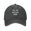 Ball Caps I'm The Captain Now Funny Baseball Cap Thermal Visor Sun Hat Women'S Hats 2023 Men'S